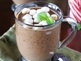 Peppermint Hot Chocolate {Made with Peppermint Patties}