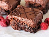 Raspberry Truffle Brownies