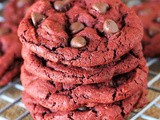 Red Velvet Chocolate Chip Cookies