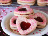 Valentine Raspberry Sandwich Cookies