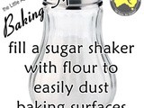 Tuesday Tip: How to flour baking surfaces