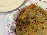 Oats & Spring Onion Paratha