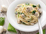 Creamy Mushroom Spinach Pasta