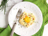 Eggs in a Cloud with Quorn™ Vegetarian Bacon
