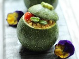 Stuffed Zucchini With Turkish Cous Cous Salad