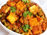 Matar Paneer Recipe | Green Peas & Cottage Cheese Curry