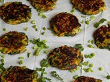 Pan fried spinach fritters