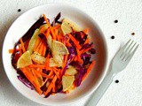 Red Cabbage Carrot and Cucumber Salad | Healthy Vegan Recipe