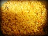 Yellow rice with chorizo (arroz amarillo con chorizo)
