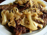 Beef liver smothered with onions