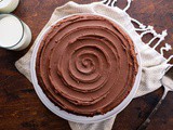 Buttermilk cake with chocolate frosting