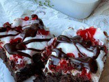 Chocolate covered cherry brownies