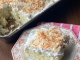 Coconut cream poke cake
