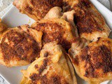 Crispy baked chicken thighs