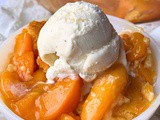 Fresh peach cobbler