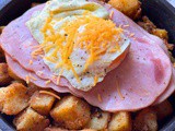 Fried potato breakfast bowl