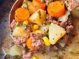 Hamburger potato soup