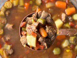 Homemade vegetable beef soup