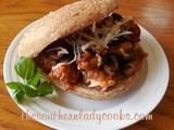 Italian sausage and manwich sandwich or skillet meal