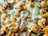 Italian zucchini pasta casserole