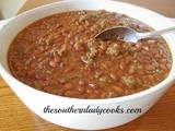 Maple baked beans with sausage