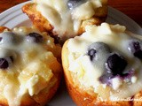 Pineapple blueberry muffins from canned cinnamon rolls