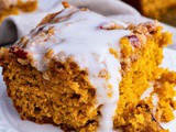 Pumpkin pecan coffee cake