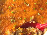 Sausage, tomato and cheese grits casserole