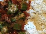 Tomatoes and okra – Southern Style