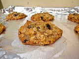 Coconut & Dried Cherry Oatmeal Cookies
