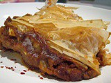 Lentil & Potato Casserole with Pumpkin & Tomatoes, Topped With Phyllo Crust