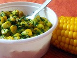 Corn with Spinach and Cheese