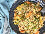 Vegetarian Nasi Goreng (in an Indian Kitchen)
