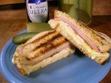 Grilled Egg, Ham & Cheese Sandwiches