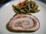 Pork Loin stuffed with Goat Cheese and Duxelles