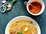 Maharashtrian style Alu paratha | Aloo paratha with cooked stuffing