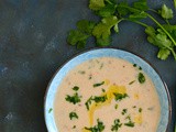 Vrat ki Rajgira Kadhi- amaranth flour yogurt soup for fasting