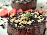Νηστίσιμα ατομικά cheesecake σοκολάτα φουντούκι – Vegan chocolate hazelnut cheesecake