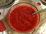 Πανεύκολη μαρμελάδα φράουλα με σπόρους chia χωρίς βράσιμο – Easy strawberry chia seed jam