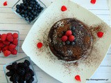 Σοκολατένιο κέικ με μύρτιλλα – Chocolate blueberry cake