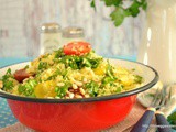 Cous cous salad with cherry tomatoes