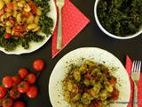 Ο νικητής του giveaway, νέο νόστιμο giveaway κ υπέροχη συνταγούλα:νιόκι με μανιτάρια, ντοματίνια κ κέιλ τσιπς-Gnocchi with mushrooms, tomatoes and kale chips