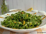 Hazelnut raisin rocket salad