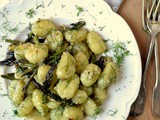 Λεμονάτα νιόκι με ψητά σπαράγγια-Lemony roasted asparagus gnocchi