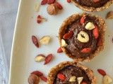 Υγιεινά σοκολατένια ταρτάκια με νουτέλα χωρίς ψήσιμο – No bake healthy nutella mini tarts