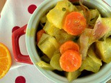 Πορτοκαλένια λαχανικά ρίζες φούρνου με κινόα-Roots orange bake with quinoa