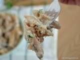 Shiitake penne with onion cream and giveaway
