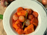 Χορτοφαγικό στιφάδο – Vegan stifado (onion stew)
