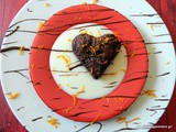 Vegan σοκολατένια καρδιά μπράουνις με πορτοκαλένια κρέμα – Vegan chocolate brownies heart with orange cream