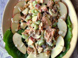 Σαλάτα walford με μήλο, σέλερυ, καρύδια κ φυτική μαγιονέζα – Vegan walford salad